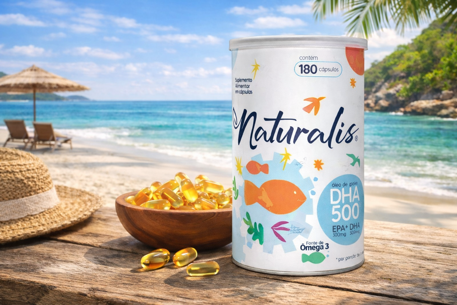 Ômega 3 DHA 500 Naturalis